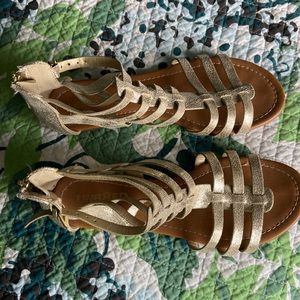 Gold sandals